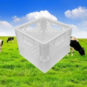 밀크 상자 캠핑박스 식품박스 캠핑밀크박스 우유 수납함 밀크상자 정리 흰색