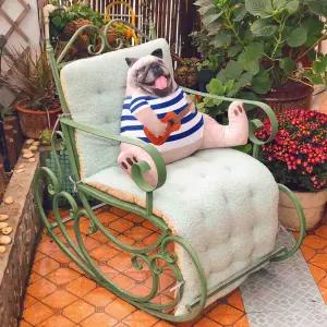 야외 철제흔들의자 스윙체어 펜션 카페 리조트 정원