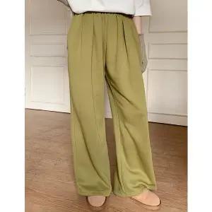 [공구우먼] 마르디 와이드 속기모 밴딩 팬츠 85729 빅사이즈 여성의류