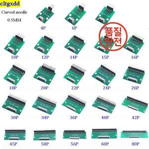 FPC/FFC 어댑터 보드 0.5mm-2.54mm 커넥터 루퍼 6 10 60/80 유연한 개 멧돼지 케이블