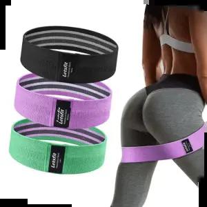 홈트밴드 렛츠핏 힙밴드 스쿼트 힙업 하체 근력 운동 3종세트