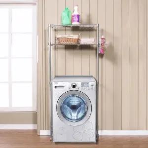 세탁기선반 메탈랙 상턱 2단세탁기선반 실버메탈랙 740mm선반 (WFJ75TD)