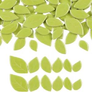 200g 혼합 사이즈로 공예용 모자이크 타일 소형 세라믹 DIY 디딤돌 키트 코스터 램프 욕실 장식용 유약