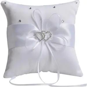 세노버 웨딩 링 베개 베어러 홀더(화이트)