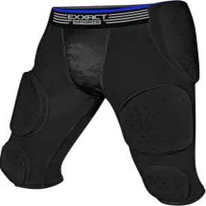 컵 포켓이 있는 남성 및 소년용 엑스랙틱 스포츠 배틀 7패드 축구 거들 - 울트라 플렉스 패드가 포함된