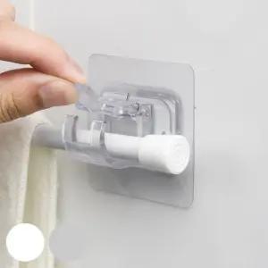 부착식 무타공 압축봉 커튼봉 봉걸이 홀더 브라켓 접착식 부착 접착