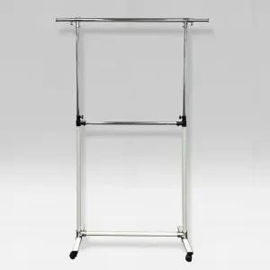 이동식옷걸이 옷걸이행거 2중옷걸이 이동식2단행거 900mm옷걸이 (WFJ7OV9)