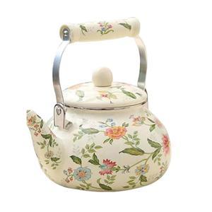 1 거름망 앤틱 배형포트 이상 5L로얄명주 북유럽 세트 미니 감성 법랑 법랑주전자 난로 흰밀이삭 커피 티포트 레트로 1L