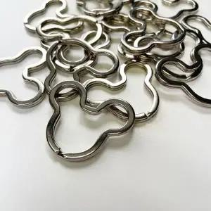 공예 링 50p 부자재 키홀 곰모양 동물 키링 (WFJSQ57)