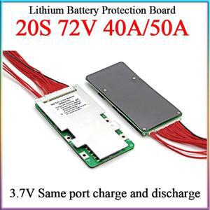 BMS 3.7V 동일 포트 20S 40A/50A 배터리 보호 PCM 전자 자전거 등 리튬 셀 강화/균형 기능