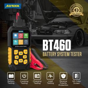 AUTOOL BT460 자동차 배터리 테스터 12V 24V 분석기 미터 시동 시스템 전기