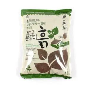 초록스타 분갈이흙 3L 배양토 원예용 화분 상토 분갈이흙 배양토 화분흙