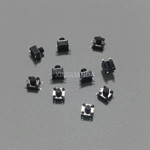 SMD 마이크로 스위치, 택트 푸시 단추 릴, 4.5x4.5mm, 4 핀, 4.5x4.5x3.8/4.3, 5, 6, 7, 8mm, 100 개