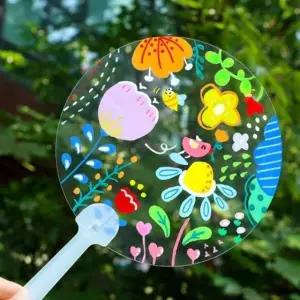 무지 DIY 부채 미니 동글이 만들기 (WFK90OU)