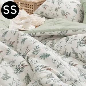 플로럴 차렵이불 베이지 슈퍼싱글 SS 소프트마이크로 (WFJ7XQE)