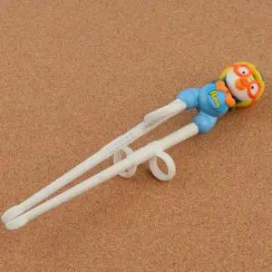 뽀로로 에디슨 유아 교정용 젓가락 1단계 왼손용 뽀로로 에디슨 젓가락