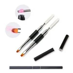 듀얼 폴리젤 브러쉬 네일연장 손톱연장 스파츌라 (WFK9CMD)