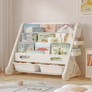 메거진랙 책꽂이 플라스틱 전면 책장 조립식