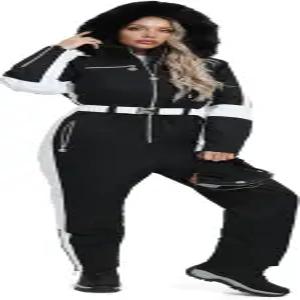 벤보이 여성 스노우 스키복 스노우슈트 겨울 따뜻한 야외 스노보드 턱받이 점프슈트 방수 탈부착 칼라 코트