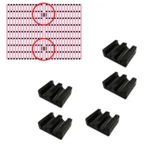 욕실 화장실 미끄럼방지 매트 연결고리 5개 1세트 욕실발판 욕실발매트