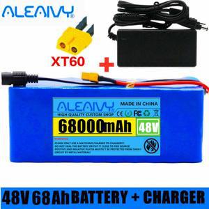 48v 68Ah 리튬 이온 배터리 68000mAh 1000w 팩 54.6v 전기 자전거 스쿠터 BMS  포함