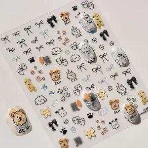 고품질 매듭리본스티커 리본매듭스티커 케릭터 펜그림 드 (WFK9D4K)