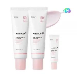 메디큐브 PDRN 핑크 톤업 선크림 50ml (SPF50+) 2개