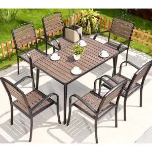 6인용 야외테이블세트 카페 테라스 탁자 펜션 식탁