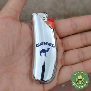 Bic 라이터 슬리브 J5 J6 유형 미니/표준 라이터없이 패션 금속 라이터 케이스 커버 셸 홀더