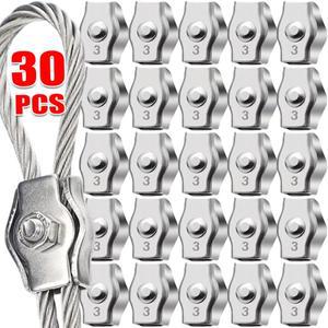 와이어 로프 클램프 스테인리스 스틸 커넥터 클립 M2-M6 세탁줄 차양 고정 슬링 패스너 심플렉스 그립 케이