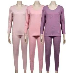 VIVADAY-SB99 플라워 패턴 여성 상하의 내의 세트 W985C0E