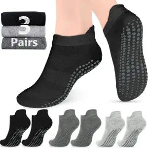 여성용 AURUZA 그립 양말 남성 필라테스 미끄럼 방지 요가 양말과 바레 맨발 병원