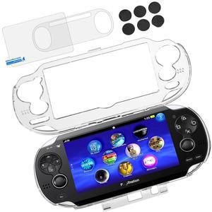 [포르르] 소니 플레이스테이션 ps 비타 psv 1000 pch-1000 콘솔용 울트라 클리어 크리스탈 투명 하드 쉘 보호 케이스 커버 스킨