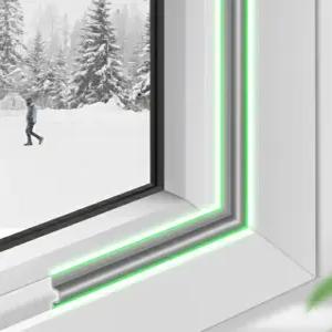 외풍차단 창문 문풍지 2M 2color 틈새막이 방음 방풍 샷시