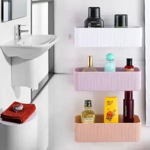무타공 욕실선반/물빠짐/선반/욕실/수납/목욕탕/샤워실/세면대/걸이형/화장실/걸이/욕실용/다용도/흡착용