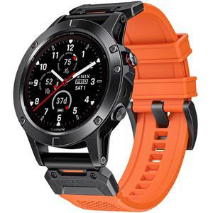 Garmin Fenix 8 47MM / 5 6 7 밴드를 위해 설계된 22mm 특수부대 울트라 밴드, Plus Pro Forerunner 935용 퀵 릴리즈 내구성 NBR 고무 시계 밴드