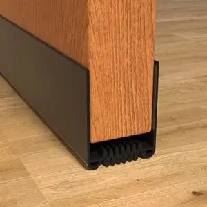 도어 드래프트 스토퍼 39 u201D 길이 절단 가능한 웨더 스트리핑 씰 외부 및 내부 도어용 강력 접착 스윕(1