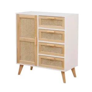 원목 라탄 서랍장 수납 라탄서랍장 캐비닛 정리함 거실 협탁
