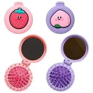 고품질 곱슬거울브러쉬 4p 거울빗 접이식 손거울빗 4개 (WFKA1EG)