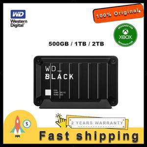 웨스턴 디지털 WD_BLACK D30 게임 드라이브 SSD 500GB/1TB/2TB 포터블 외장 (Xbox 및 PC용) - 최대 900MB/s