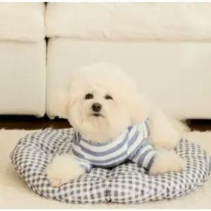 강아지 버서견고한틀 간편 원형 쿠션 중형 1P 휴대용 방석