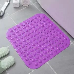 욕실 안전 알찬미끄럼방지 타일 매트 퍼플 바닥