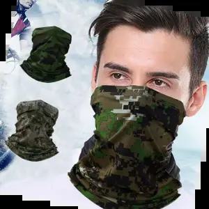 방한넥워머 캐모 스카프 방한 넥워머 마스크 군인 군용 위장