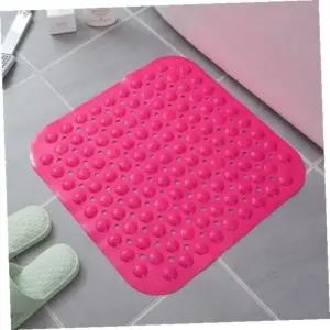 미끄럼 방지실속 욕실 매트 타일 흡착 발매트 핑크색 안전