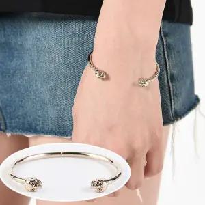 트윈 스컬 팔찌 골드 553652 J160O 0953