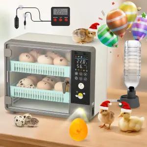 부화 알을 위한 프로샤인 인큐베이터 24개의 알 온도 및 습도 조절을 통한 자동 회전 표시 닭오리 메추라기