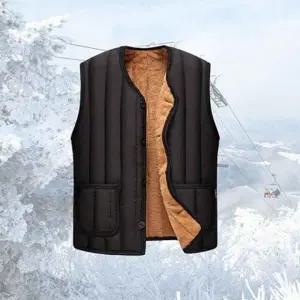 1+1 공용 누빔패딩 발열 방한 이너조끼 경량 플리스 베스트