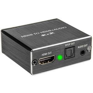 4K X 2K 오디오 추출기  광학 TOSLINK SPDIF  3.5mm 스테레오 오디오 추출기 변환기 오디오 HDMI 호환 분배