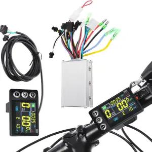 전기 자전거 LCD 디스플레이 미터 250W/350W 36V-48V 15A 컨트롤러 방수 패널 브러시리스 키트 스쿠터 산악