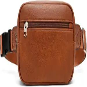 GOINSOUND RFID 차단 허리 팩 여성용 방지 크로스바디 백 패니 - 브라운